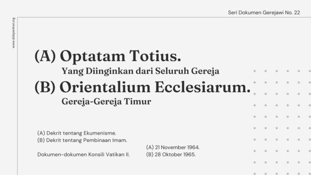 optatam totius orientalium ecclesiarum seri dokumen gerejawi